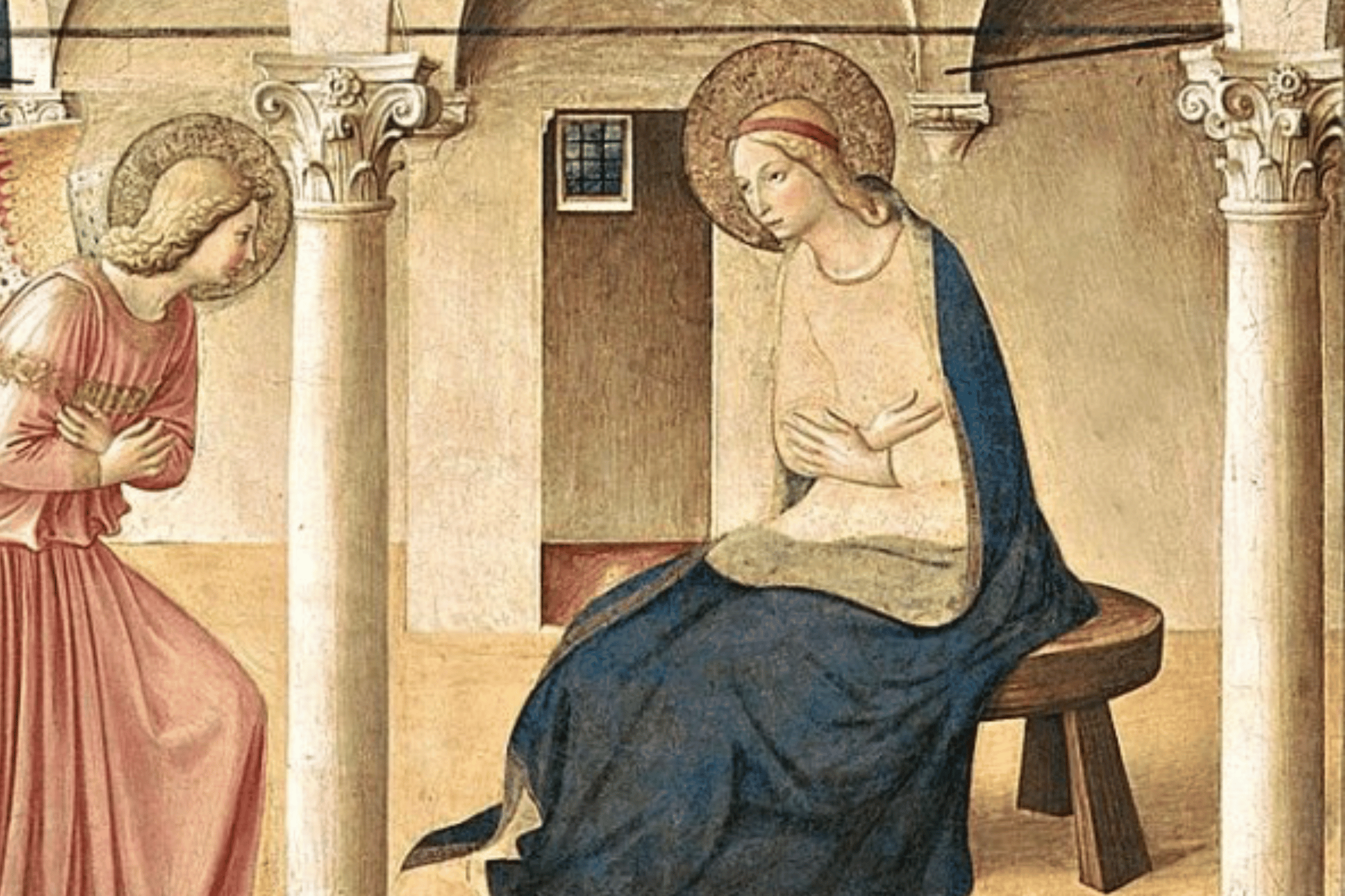 Detail of the Virgin Mary from The Annunciation by Fra Angelico